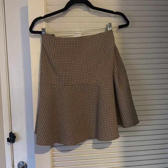 Brown Checkered Skirt - Picture 3 of 3